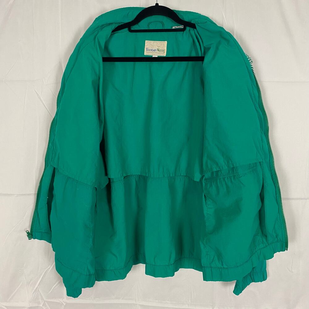 Boundary Waters Vintage, Minnesota Teal Nylon Windbreaker Jacket XL, Gorpcore - Picture 5 of 6
